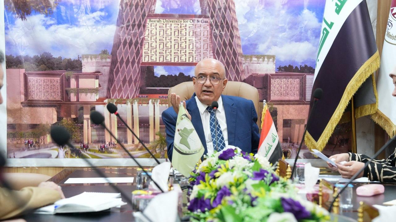رئيس جامعة البصرة للنفط والغاز يترأس اجتماعاً مع لجنة التصنيفات لبحث متطلبات دخول الجامعة في التصنيفات العالمية - 2
