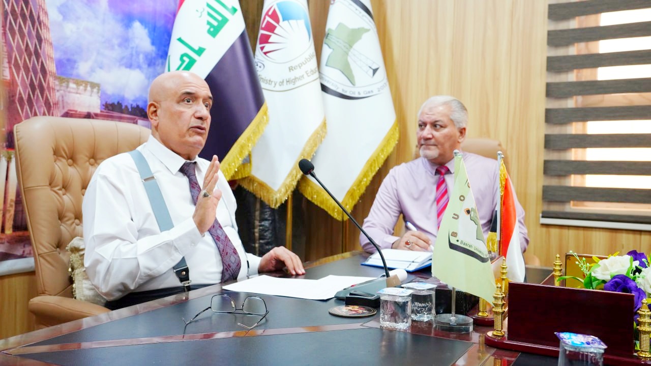 رئيس جامعة البصرة للنفط والغاز يترأس جلسة إحاطة موسعة لتحديث الموقع الإلكتروني واستكمال خطط التحول الرقمي - 2