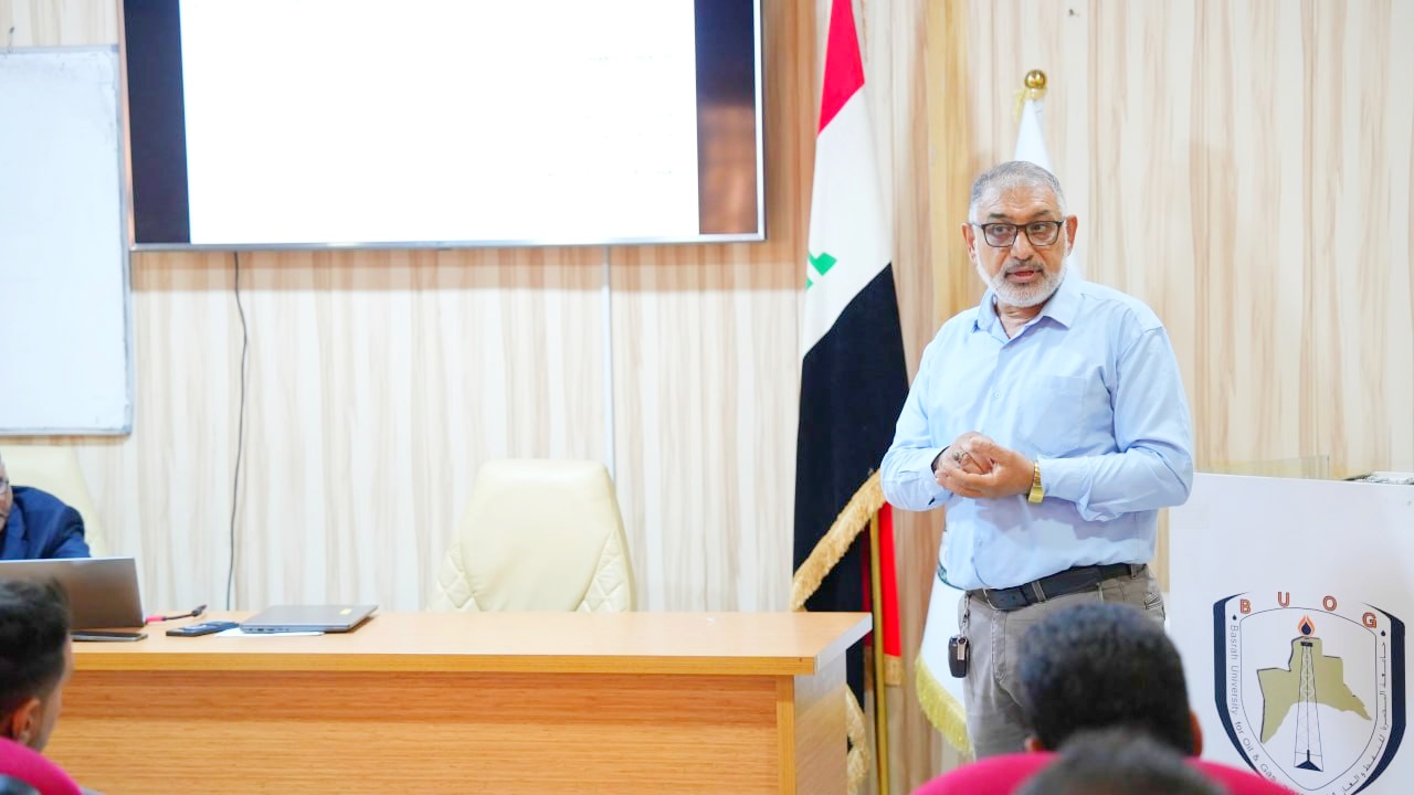 جامعة البصرة للنفط والغاز تنظم دورة تدريبية لمنتسبي شركة غاز البصرة عن: " فحص الغازات (AGT)"